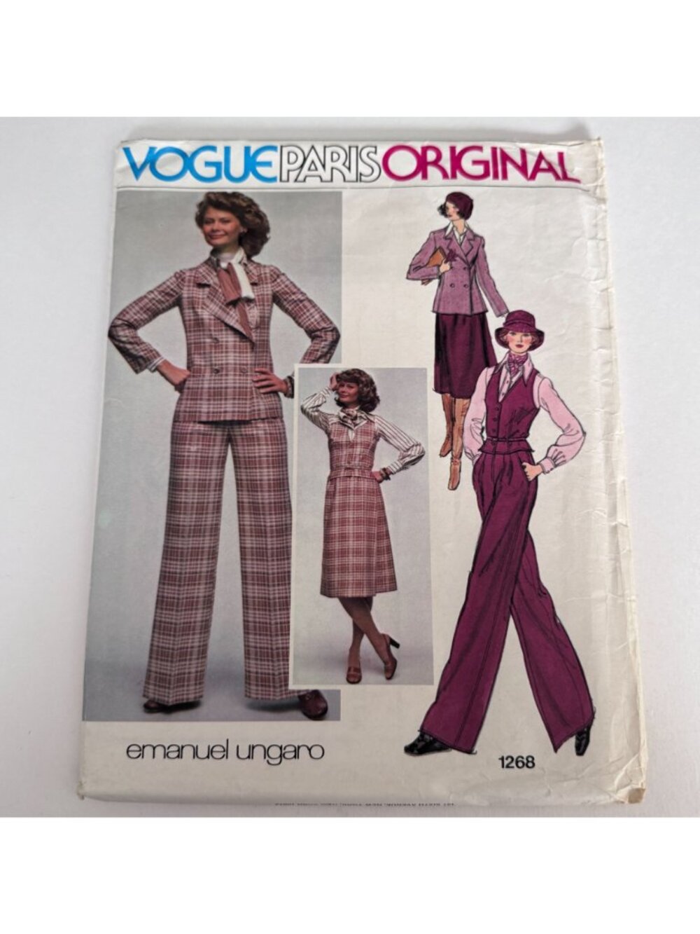 Vogue Paris Original Sewing Pattern 1268 Designer Power Suit Blazer Vintage 1970 - Picture 16 of 16